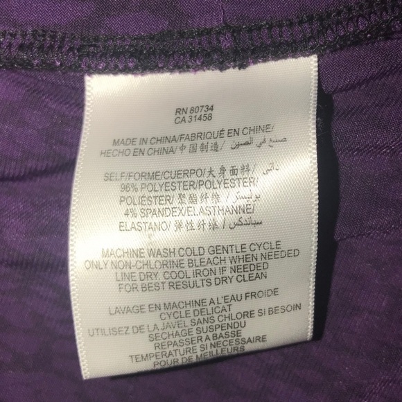 BCBGeneration SMALL  PURPLE & BLACK SNUG DRESS - Picture 6 of 7